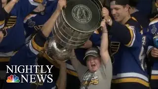St. Louis Blues Surprise Young Hockey Fan With A Championship Ring | NBC Nightly News