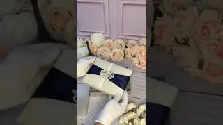 Ivory Silk Wedding Box Invitation, Luxury Wedding Invitation #weddinginvitation #silkboxedinvitation