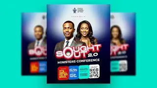 How To Make Professional Sought Out Gospel Conference Poster For All Social Media Design