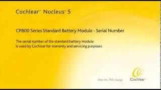 Locating the serial number on your battery module