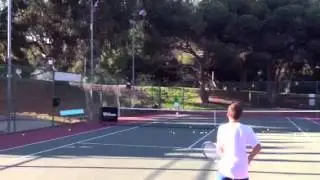 Roscoe Bellamy playing great tennis at the Palisades Tennis Center Academy!