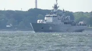 FNS HÄMEENMAA (02) finnischer Minenleger unterwegs in der Kieler Förde