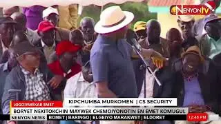 CS MURKOMEN WARNED AGAINST THE PRODUCTION AND CONSUMPTION OF ILLEGAL DRINKS