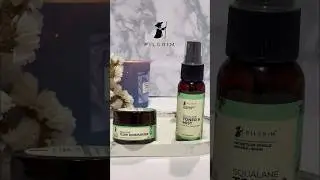 Pilgrim_Squalane Glow Moisturizer/Squalane Toner & Mist for Glowing Skin Oily #pilgrim #skincare