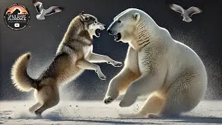 Gray Wolf vs. Polar Bear: The Ultimate Arctic Predator Showdown!