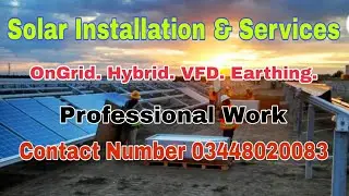 Solar System Installation & Services | Hybrid | OnGrid | VFD | Earthing | Netmetring | Contact Me