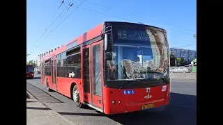 Поездка на автобусе МАЗ-203.067, Казань, маршрут 45