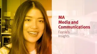 City, University of London: MA Media and Communications student Fayola's insights