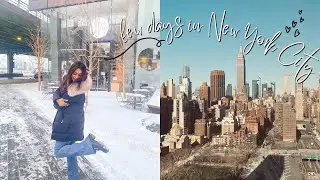 nyc vlog: chill days in the CITY, gettin' out of a slump, snow day, everyday makeup, cooking!!