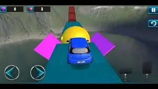 Impossible Ramp car parking and driving for children!
