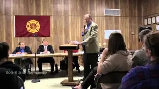 Mike Schaff Testimony Against a Proposed Injection Well Transfer Station
