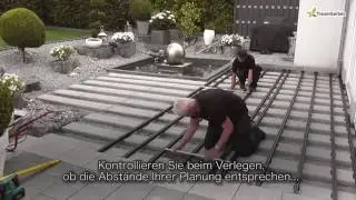 DREAMDECK WPC Verlegen der Alu-Unterkonstruktion 2/5 | TraumGarten