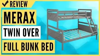 Merax Twin Over Full Bunk Bed with Ladder