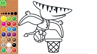 How to draw basketball players 🏀 | For Children | Drawing for little children