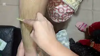 Leg waxing || Half Leg Wax ||Step By Step ||Easy And Simple Way 