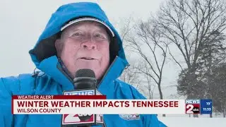 Davis Nolan speaks on weather impacts in Wilson County