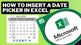 How to Insert a Date Picker in Excel fill date automatically in excel