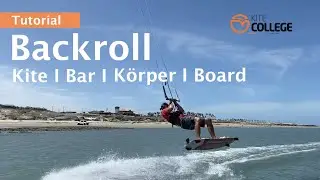 Kitecollege I Tutorial I Kitesurf Backroll for everybody I VDWS Level 7