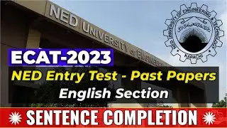 NED Past Papers (English - Sentence Completion)