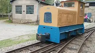 Feldbahnmuseum Herrenleite Saisonabschluss am 3.10.22 Feldbahn Diesellok Deutz Jung Wismut