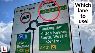 Roundabout Lane Guide: 3rd Exit Kingston Roundabout