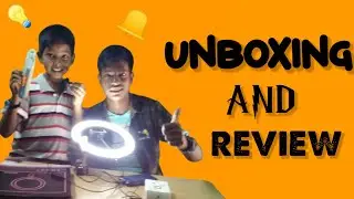 UNBOXING AND REVIEW OF MIC AND RING LIGHT !!!