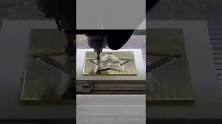High-Speed Milling Brass Star on a DATRON neo