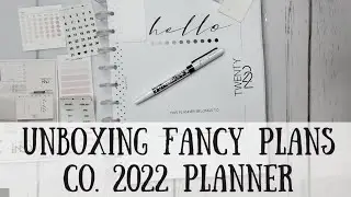 Fancy Plans Co. 2022 Planner Unboxing and Review