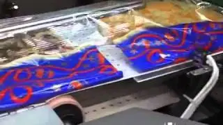 Pizza packaging in flow pack wrapper HFFS with barrier shrink film and MAP