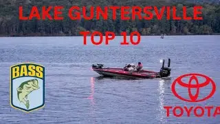 TOP 10 IN A 300 BOAT FIELD AT LAKE GUNTERSVILLE  