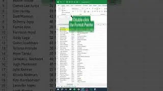 Форматирование по образцу в Excel 🎨 #excel #paint #data