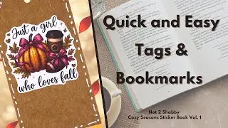Cozy Seasons Sticker Book Vol. 1 | Make Bookmarks & Tags with Teresa&rsquo;s First Sticker Book!