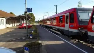 Einfahrt BR 928 in Crailsheim