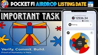 Pocket Fi AirDrop New Update || Pocket Fi AirDrop New Proof of Humanity Task || Pocket Fi Listing 😇