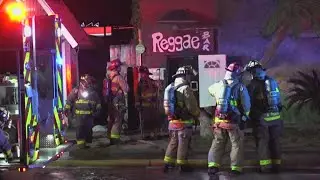Vacant building catches fire