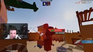 i 1v1'd Skeleton Pro on Roblox Arsenal... (Sandtown)