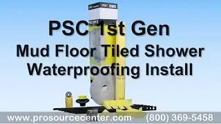 PSC GEN One Mud Floor Shower Waterproofing Kit - Install Like Schluter Kerdi 32 x 60 Center