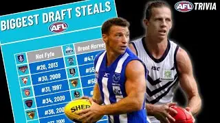 The BIGGEST AFL Draft Steals (AFL Trivia)