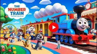 The Number Train Song | Nursery Rhymes + Kids Songs! @E-NurseryRhymes