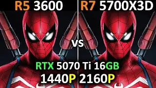 RYZEN 5 3600 vs RYZEN 7 5700X3D | RTX 5070 Ti | 1440p - 2160p | Is the Upgrade Worth It?