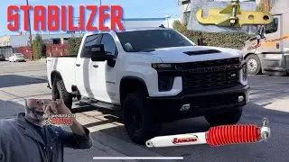 STEERING STABILIZER INSTALL || GMC SIERRA AND CHEVROLET  SILVERADO 2500/ 3500