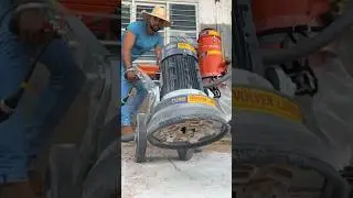 Testei a Politriz de concreto, Nova m&aacute;quina do mercado #politriz #niveladora #construcao