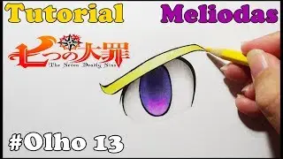 Como Desenhar Olho do Meliodas Nanatsu no Taizai - How to Draw Eye Meliodas