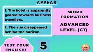 ENGLISH VOCABULARY QUIZ | WORD FORMATION | C1 | ADVANCED LEVEL | Sunny English