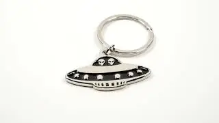 Flying Saucer/UFO 3D Key Ring