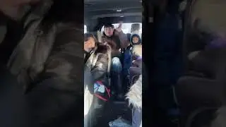 Driving around old Town Yellowknife with family
