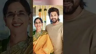 Allu Arjun with his mother 