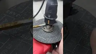 Open grinder nut with a screwdriver plug tool  smart emergency hack