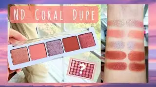 Natasha Denona Coral Palette $13 Dupe - Swatches