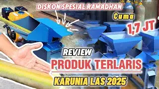 PRODUK TERLARIS KARUNIA LAS !! Uji coba mesin pencacah rumput termurah cuma 1,7 jt